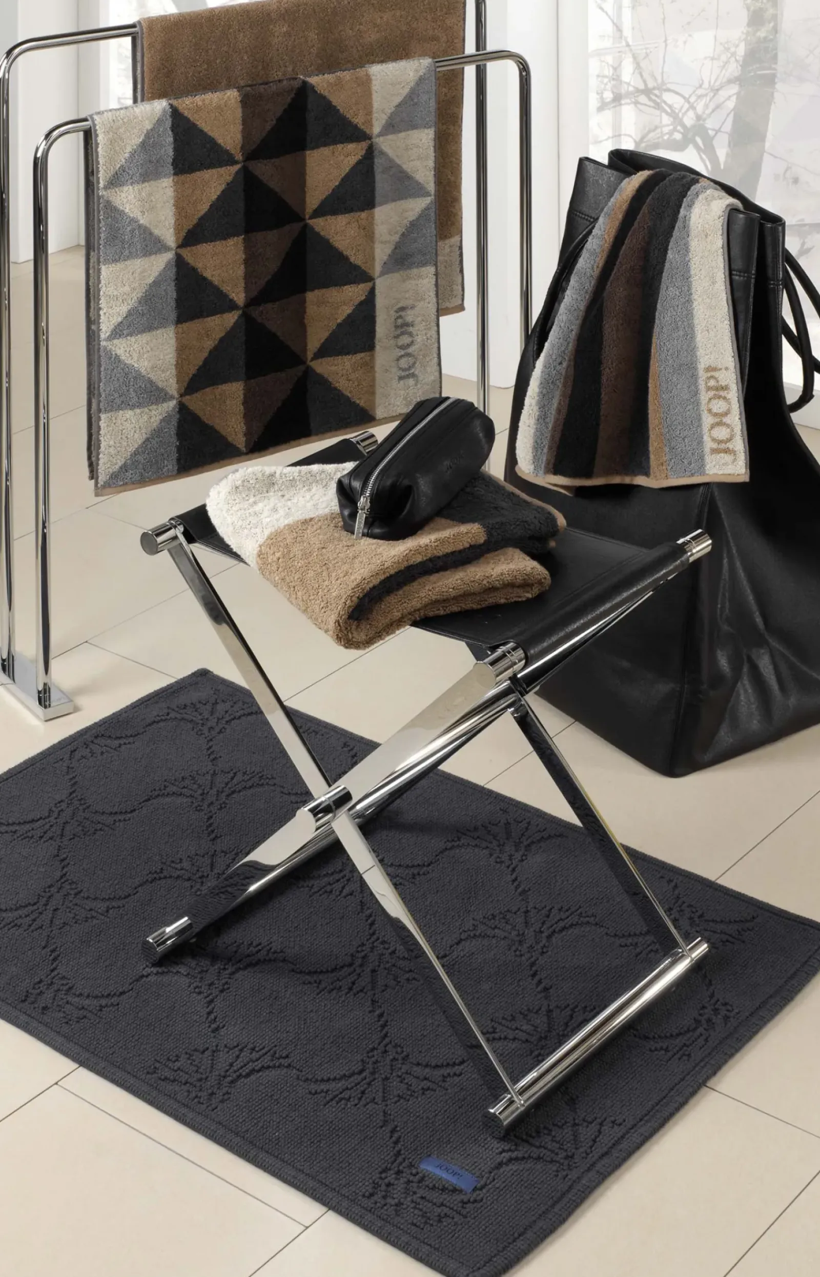 JOOP! Bad-Accessoires>Badhocker Chromeline, Schwarz