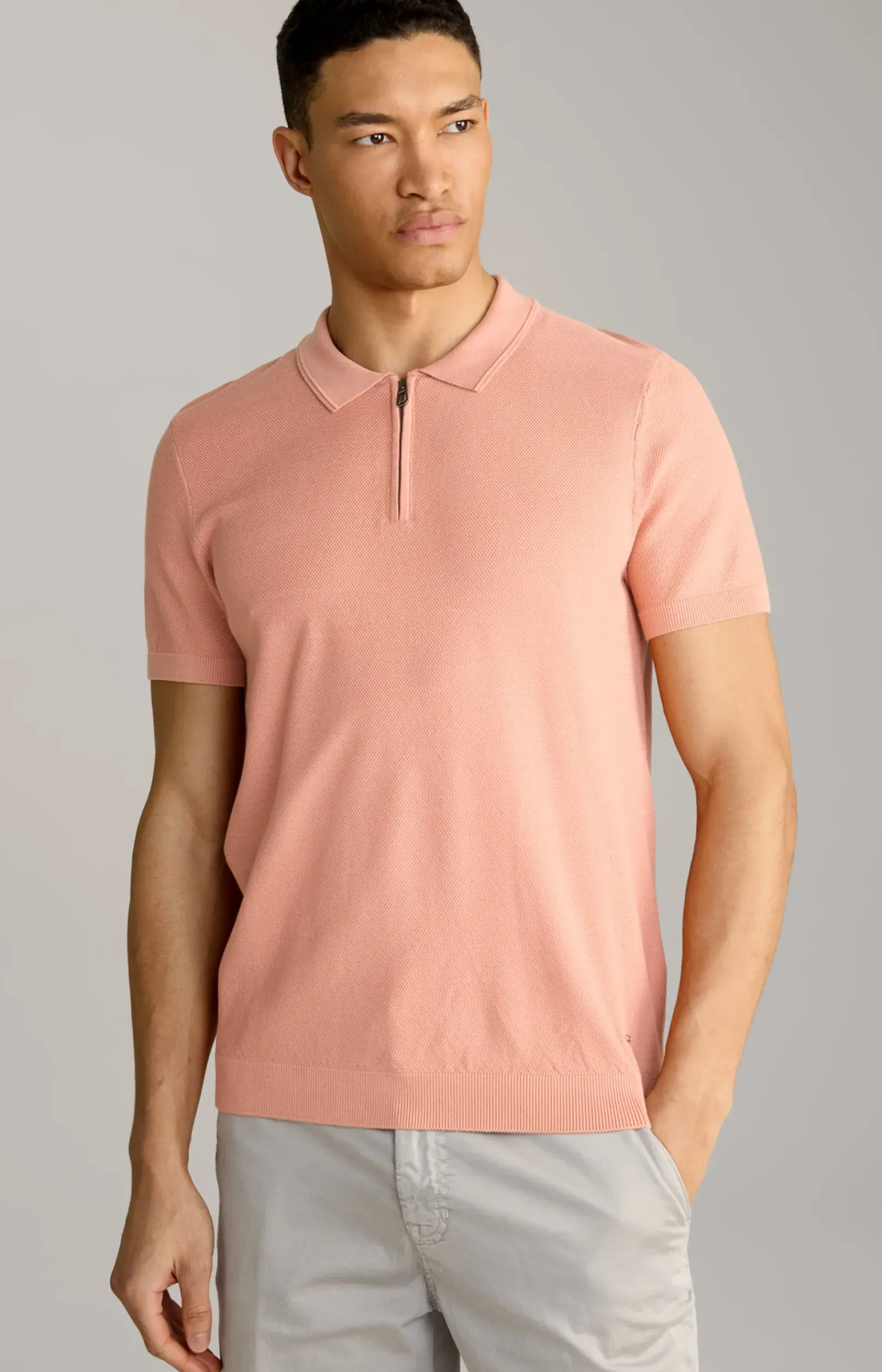 JOOP! Poloshirts|Bekleidung>Baumwoll-Poloshirt Vancro in Apricot