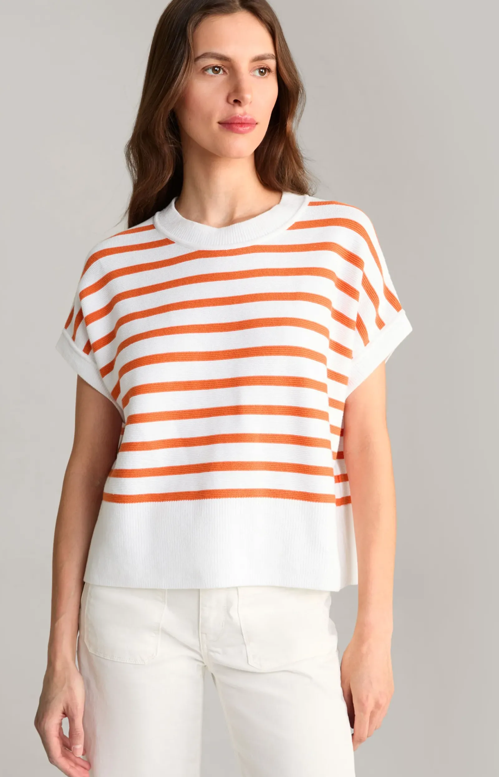 JOOP! Strick|Bekleidung>Baumwoll-Strickpullover in gestreift