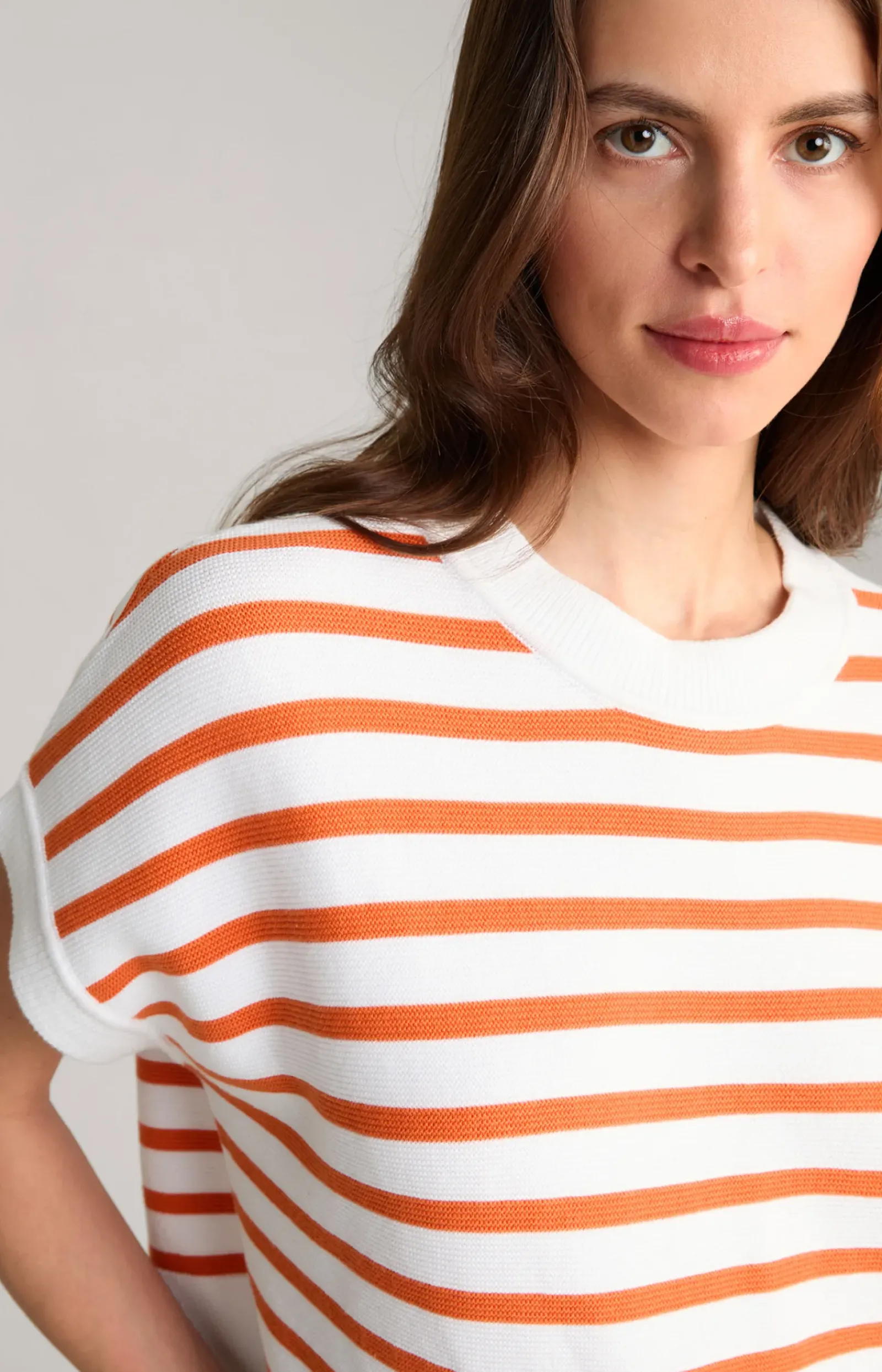 JOOP! Strick|Bekleidung>Baumwoll-Strickpullover in gestreift