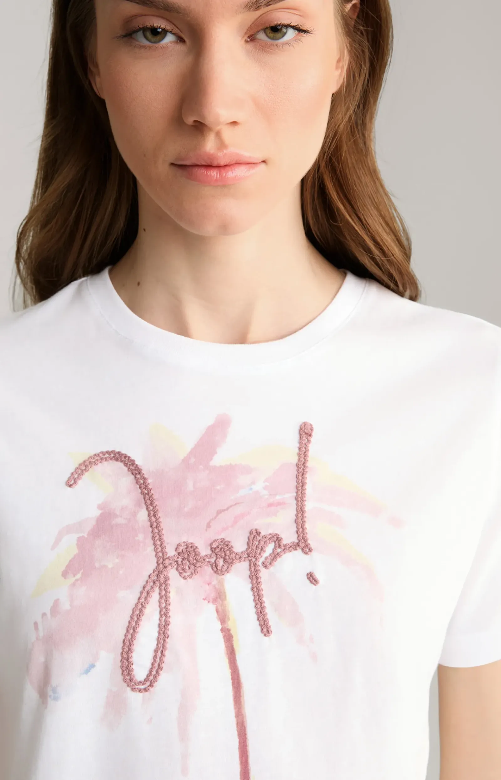 JOOP! Shirts & Sweats|Bekleidung>Baumwoll-T-Shirt in /Altrosa