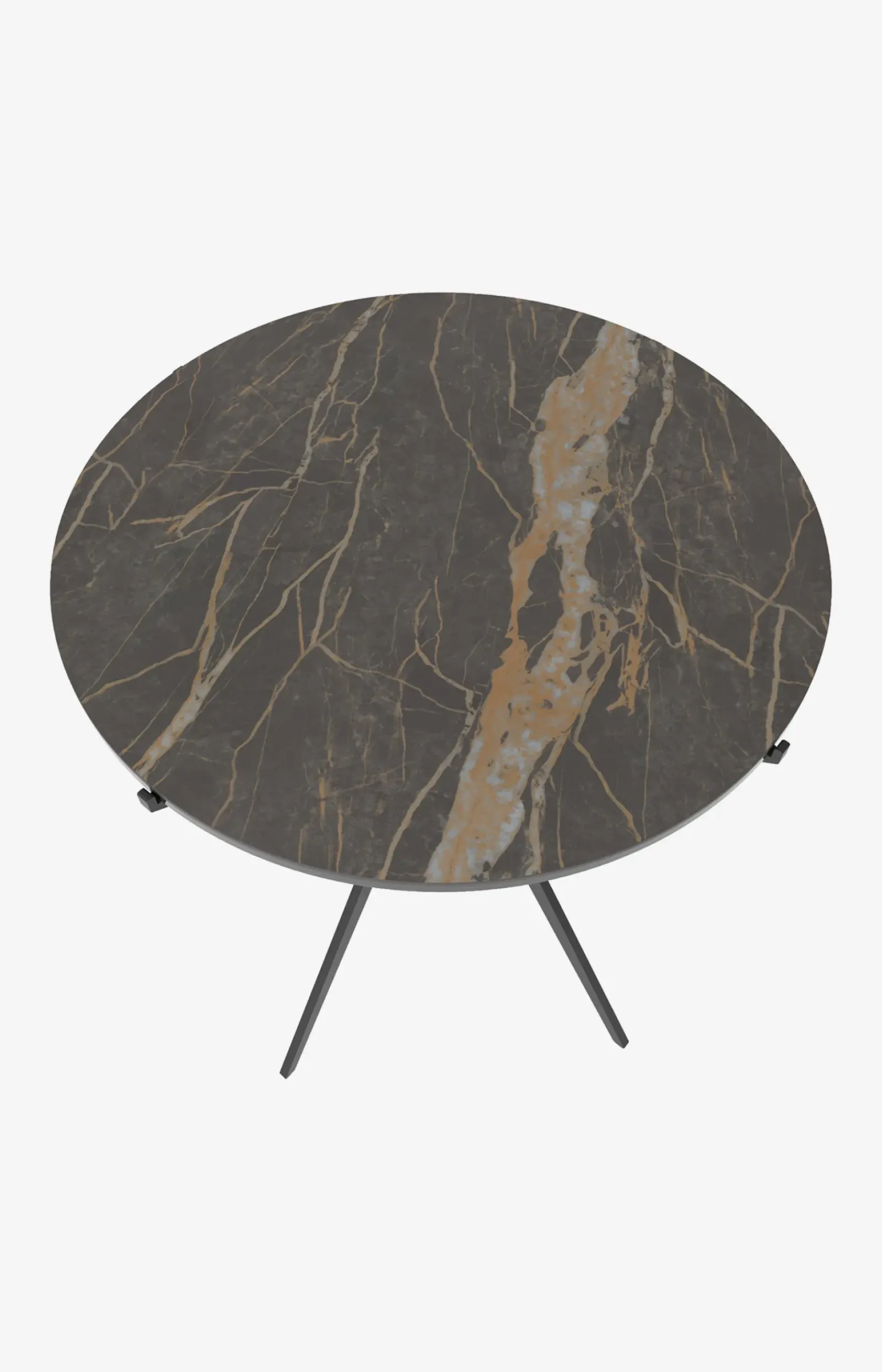 JOOP! Kleinmöbel>Beistelltisch CURVES mit Marmorkeramikplatte, 45 x 52 cm in
