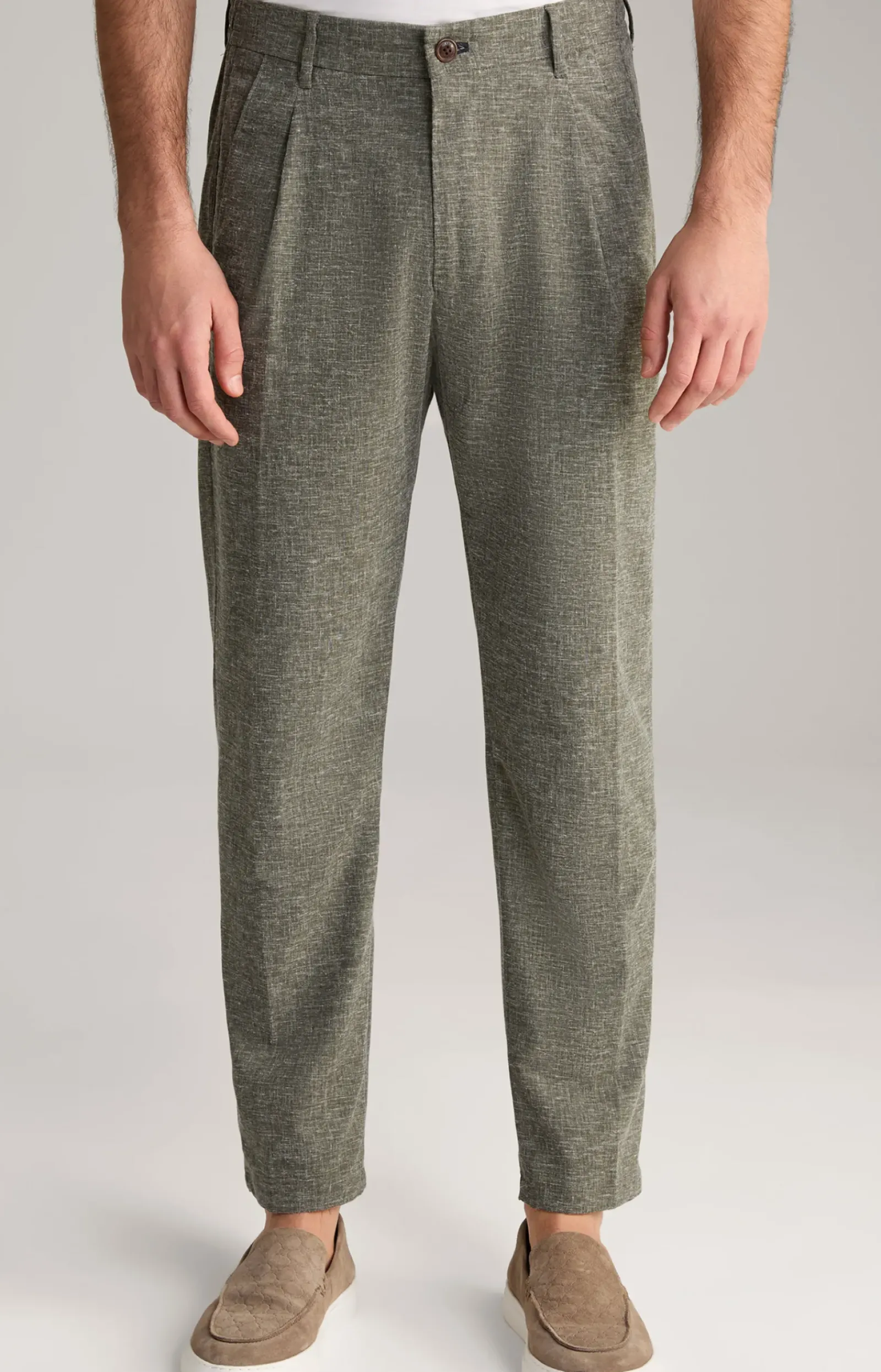 JOOP! Hosen & Chinos|Bekleidung>Bundfaltenhose Lead in meliert