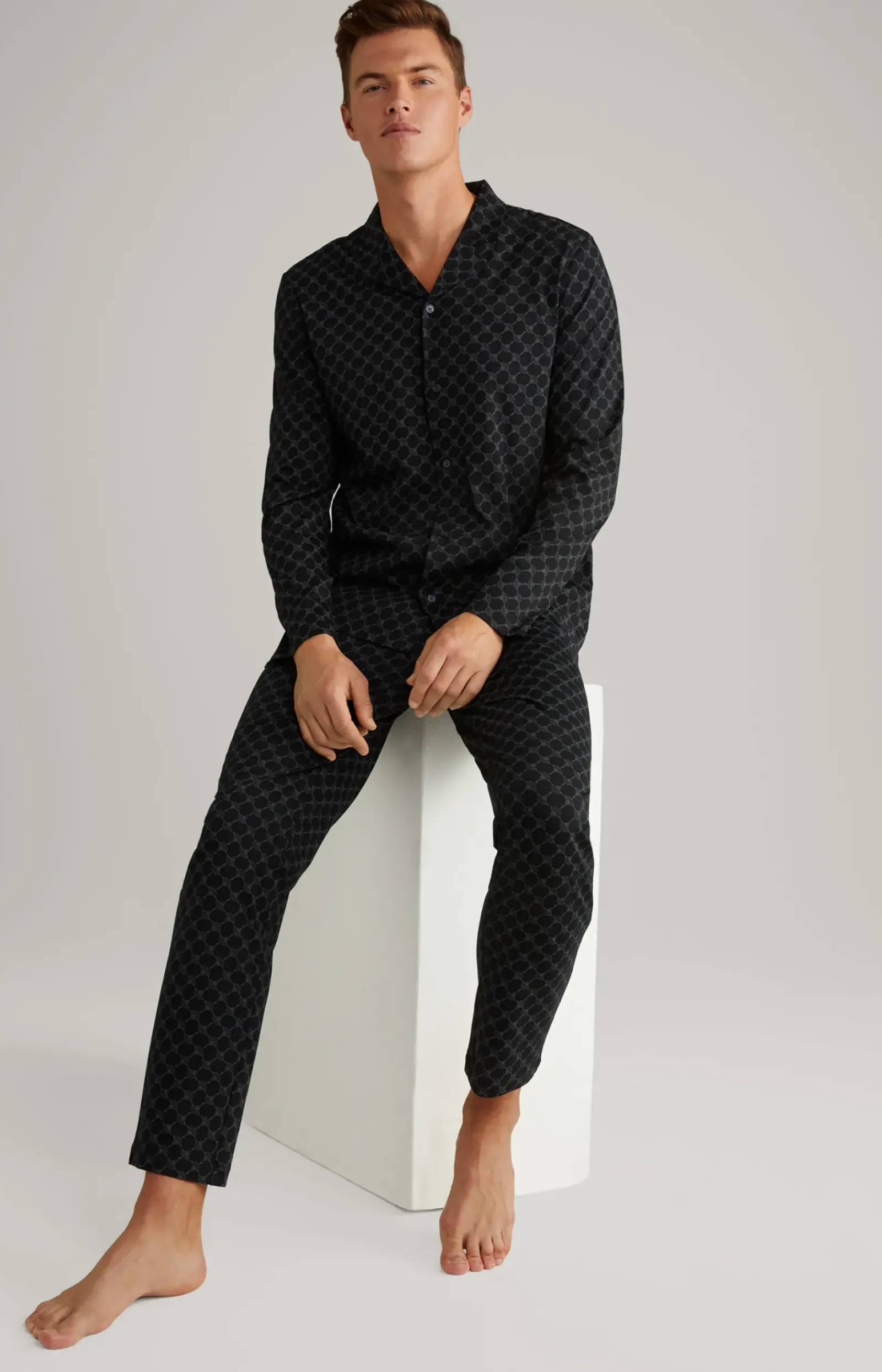 JOOP! Unterwäsche&Loungewear>Cornflower Baumwoll-Pyjama in