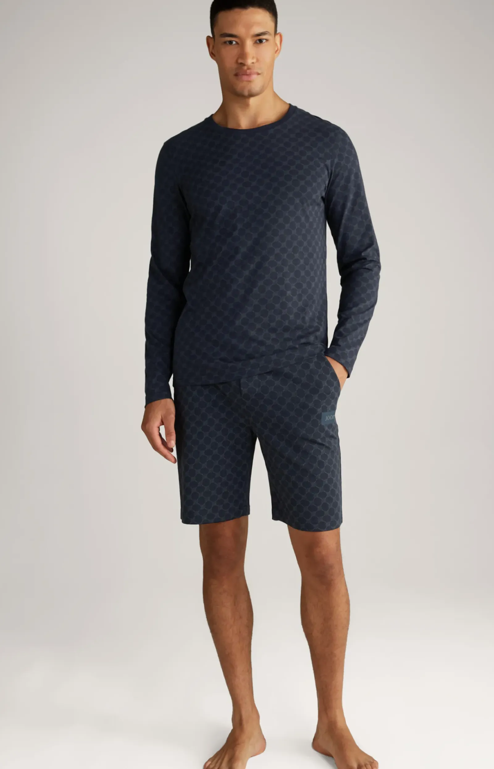 JOOP! Unterwäsche&Loungewear>Cornflower Loungewear Longsleeve in gemustert