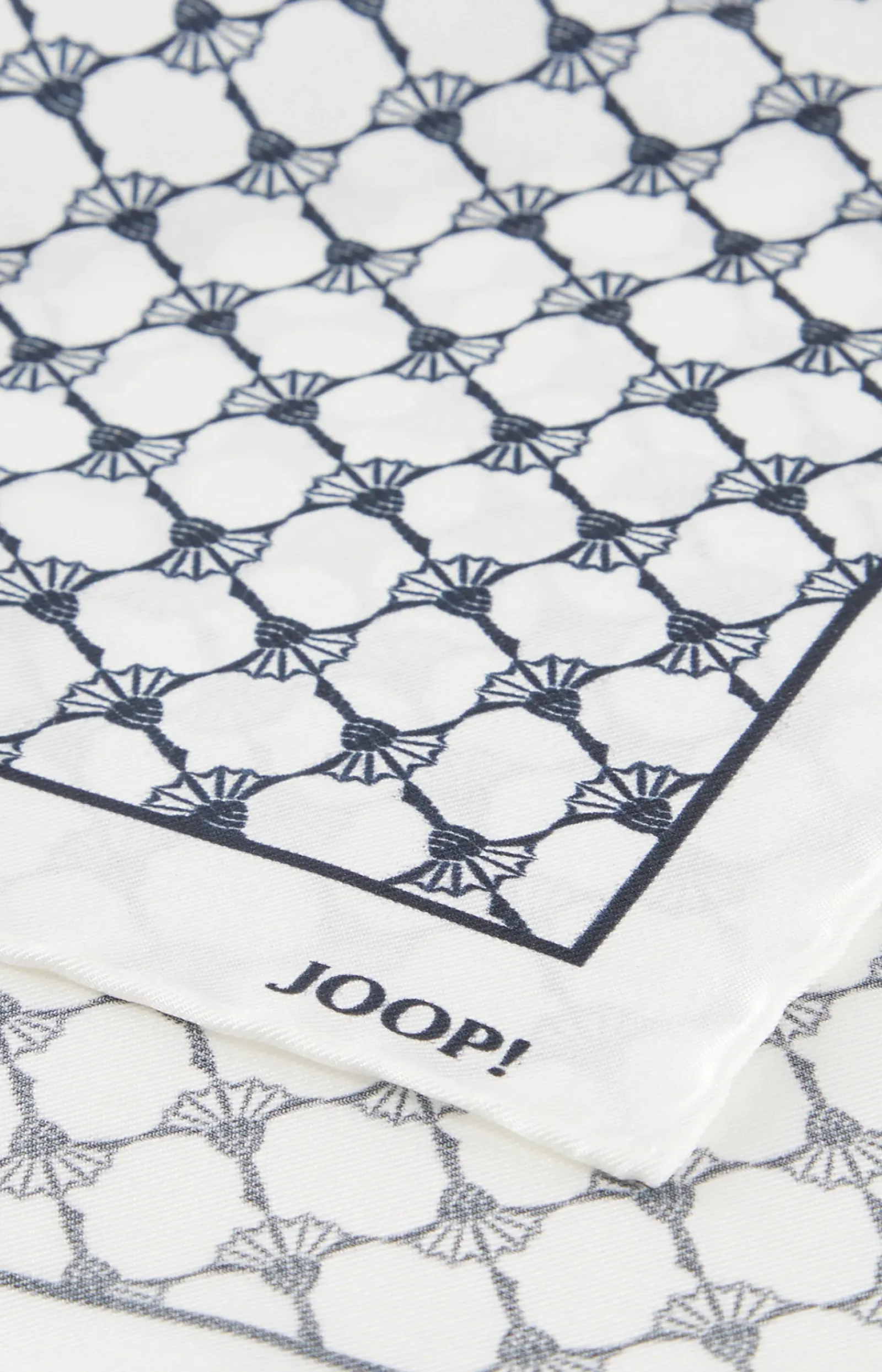 JOOP! Krawatten & Fliegen>Cornflower Seiden-Einstecktuch in Offwhite/Dunkelblau