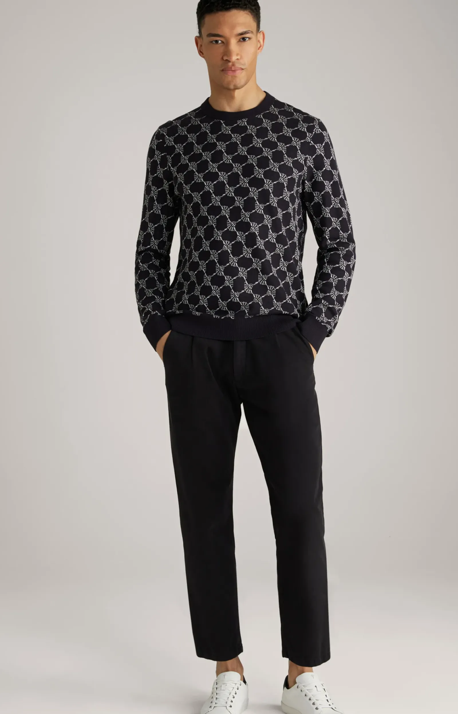 JOOP! Strick|Bekleidung>Cornflower-Pullover Ravon in gemustert