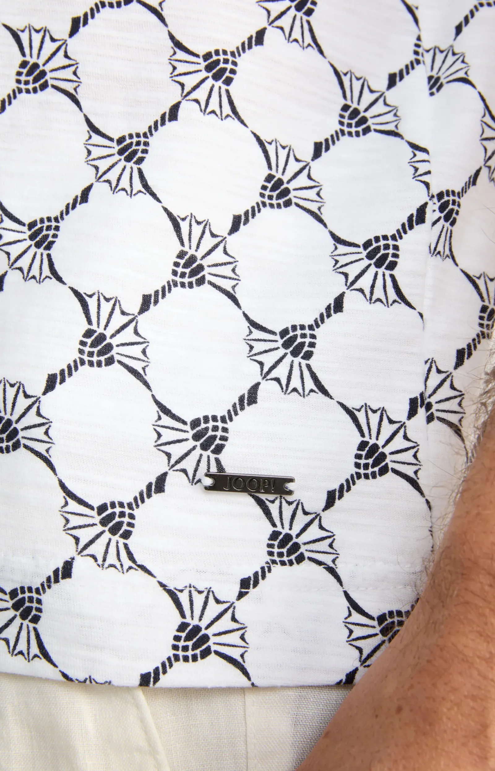 JOOP! T-Shirts&Sweats|Bekleidung>Cornflower-T-Shirt Tyron in Weiß gemustert