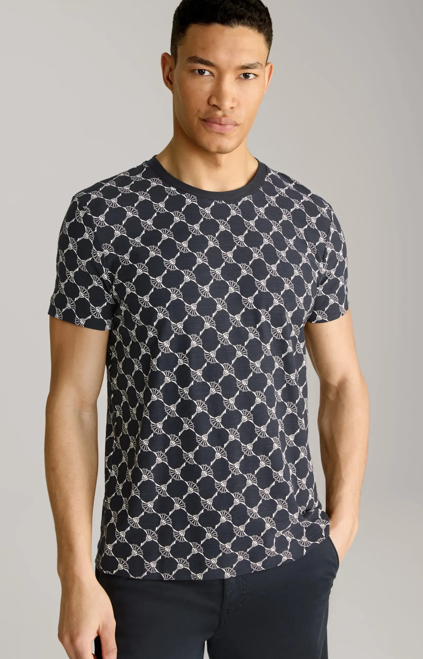 JOOP! T-Shirts&Sweats|Bekleidung>Cornflower-T-Shirt Tyron in gemustert