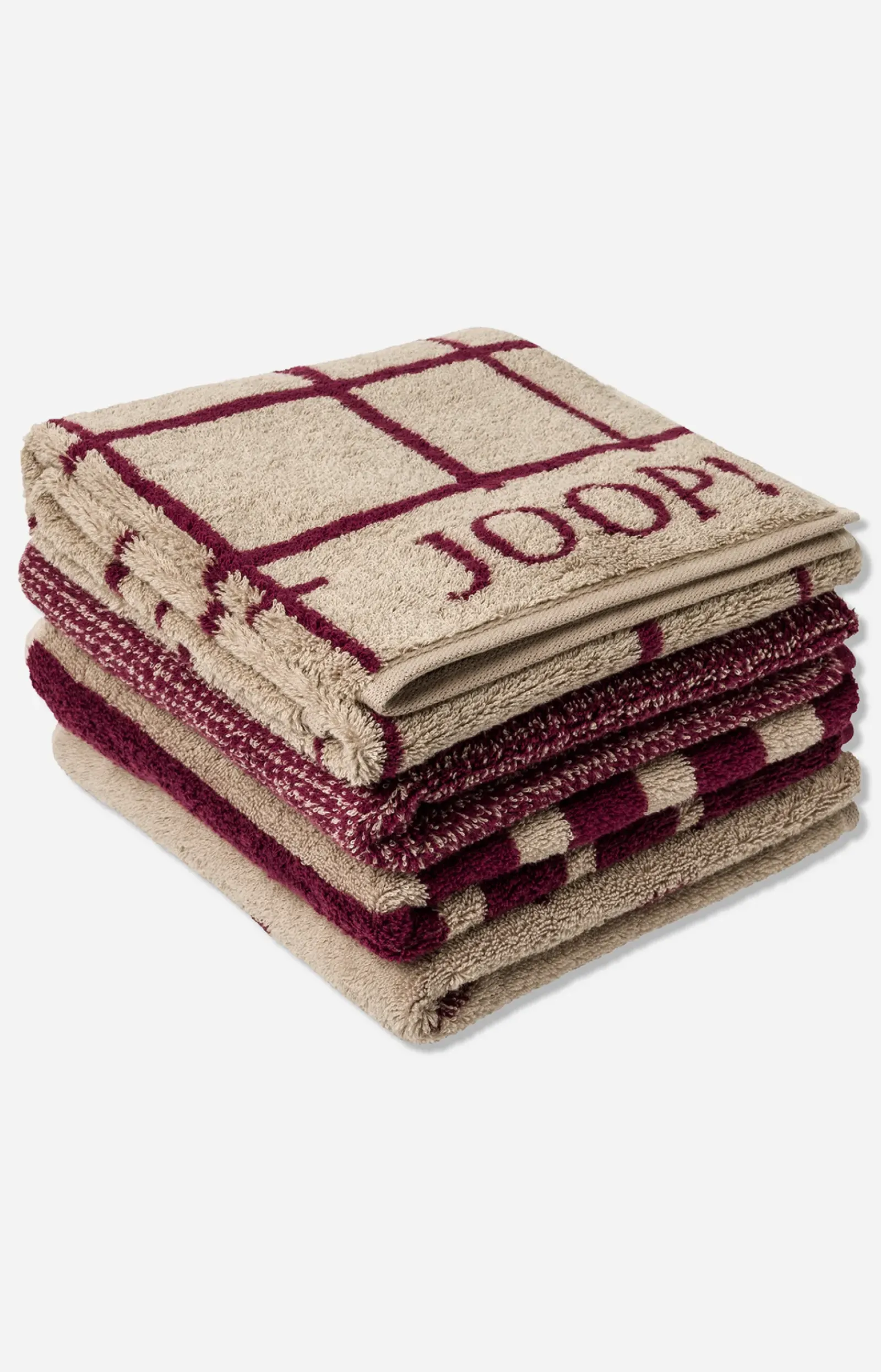 JOOP! Handtuch>Ftierserie SELECT ALLOVER in Rouge