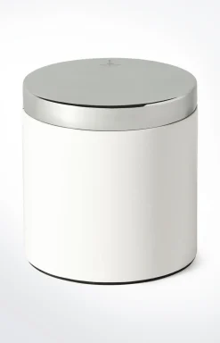 JOOP! Bad-Accessoires|Wohn-Accessoires>Große Aufbewahrungsdose Chromeline, Silber/Weiß