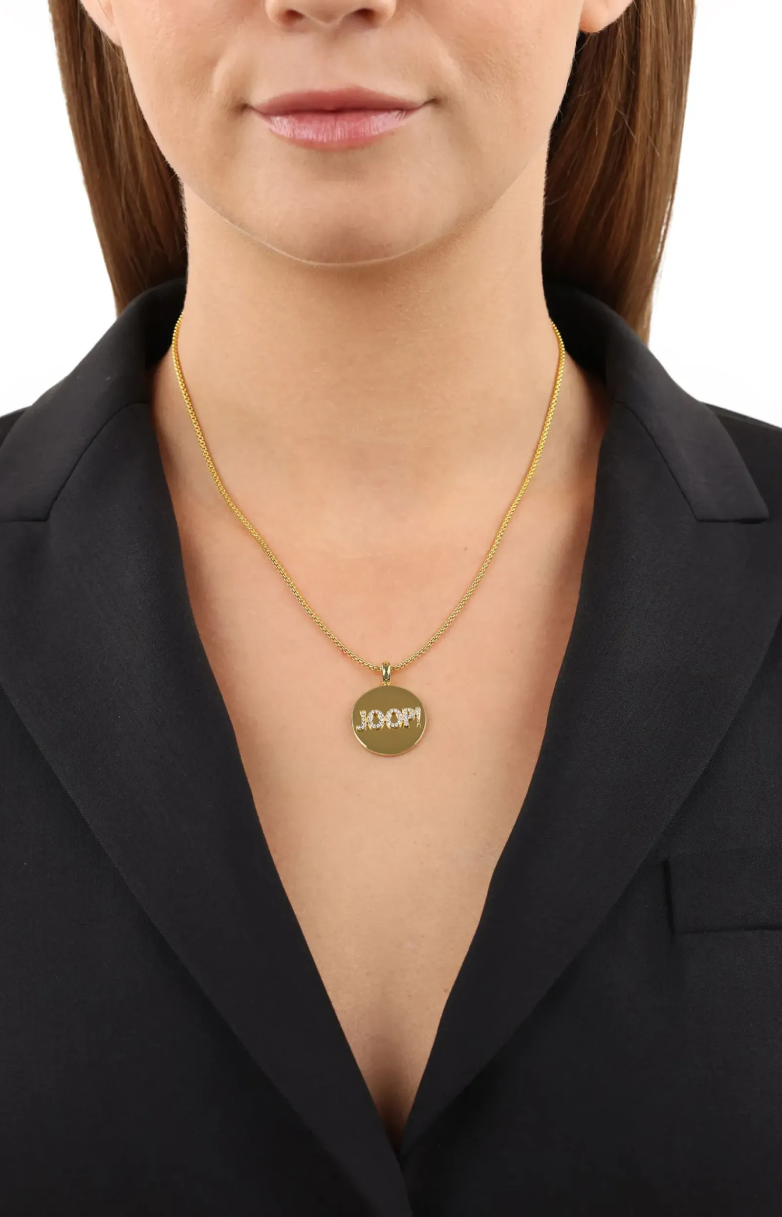 JOOP! Ketten|Schmuck>Halskette mit Logo-Anhänger in