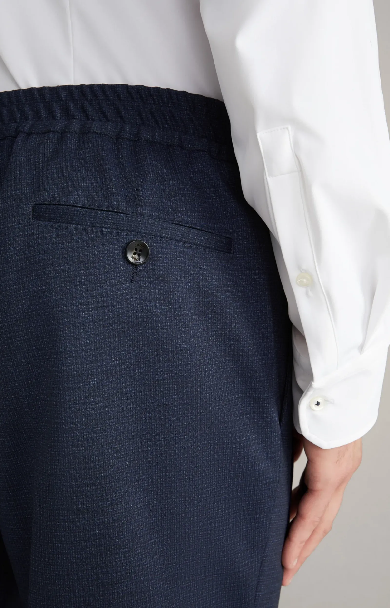 JOOP! Hosen & Chinos>Jersey-Hose Baxx in Dunkelblau gemustert