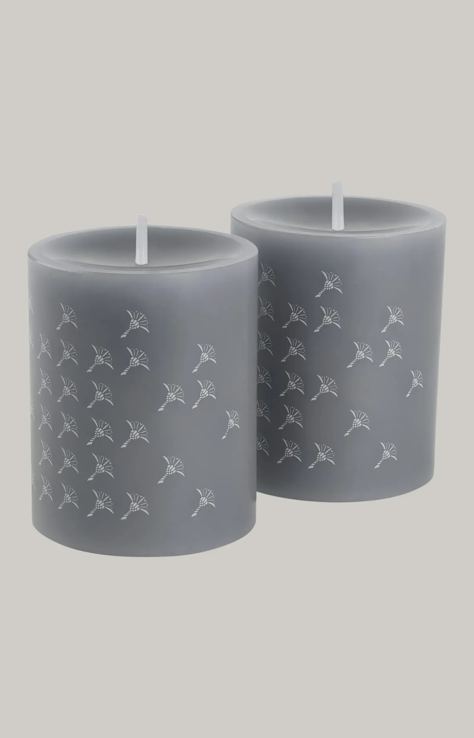 JOOP! Wohn-Accessoires|Kerzen & Kerzenhalter>FADED CORNFLOWER Stumpenkerze in - 2er Set, 10 cm Höhe