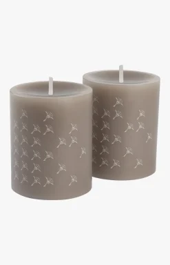 JOOP! Wohn-Accessoires|Kerzen & Kerzenhalter>FADED CORNFLOWER Stumpenkerze in - 2er Set, 10 cm Höhe
