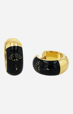 JOOP! Ohrringe|Schmuck>Kreolen mit Enamel Black in /Schwarz