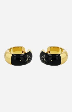 JOOP! Ohrringe|Schmuck>Kreolen mit Enamel Black in /Schwarz