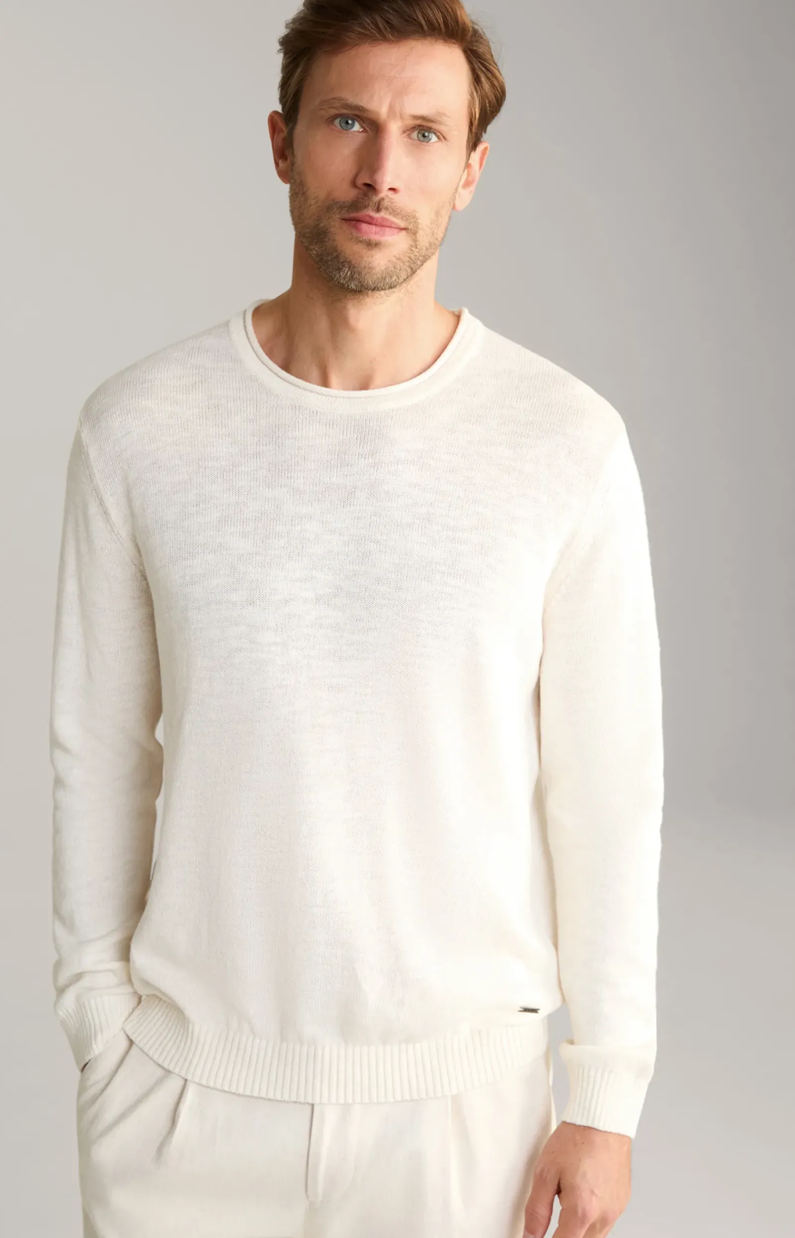 JOOP! Strick|Bekleidung>Leinenmix-Pullover Mendor in Nature