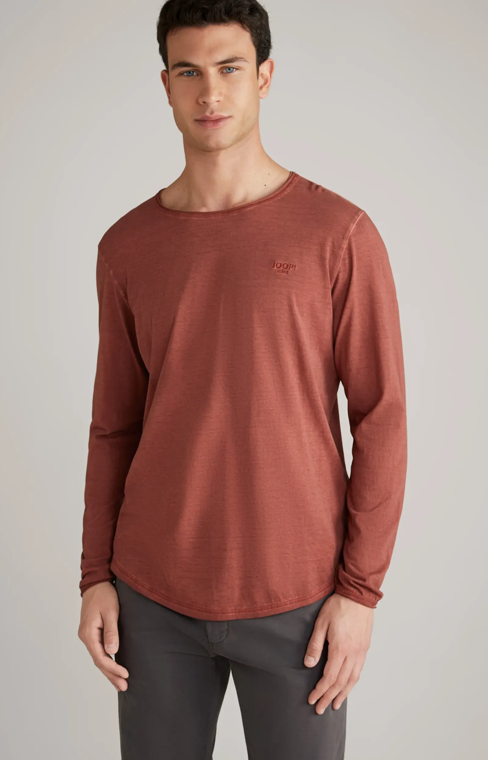 JOOP! T-Shirts&Sweats>Longsleeve Carlos in rot meliert