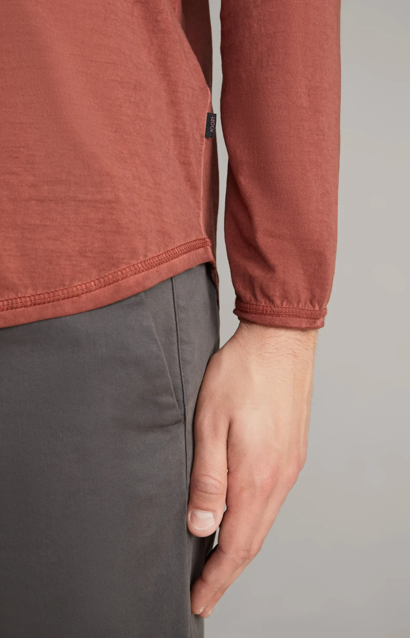 JOOP! T-Shirts&Sweats>Longsleeve Carlos in rot meliert