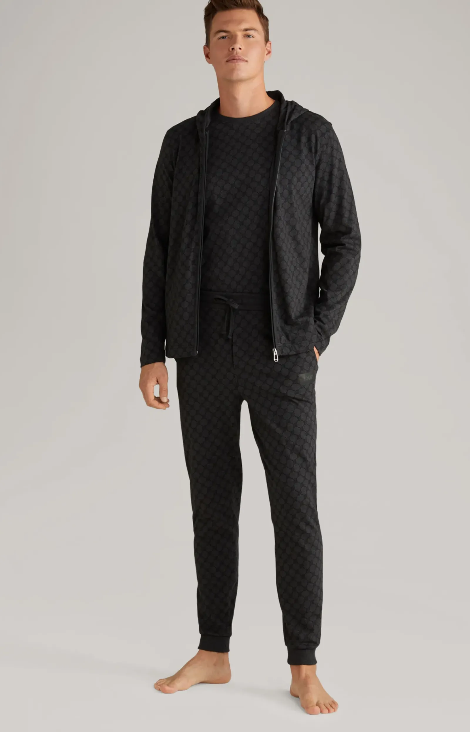 JOOP! Unterwäsche&Loungewear|T-Shirts&Sweats>Loungewear Sweatjacke in meliert