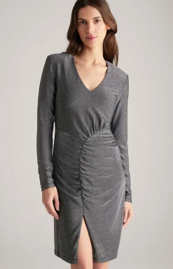 JOOP! Kleider & Röcke|Bekleidung>Lurex-Kleid in Grau-Glitzer
