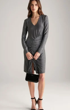 JOOP! Kleider & Röcke|Bekleidung>Lurex-Kleid in Grau-Glitzer