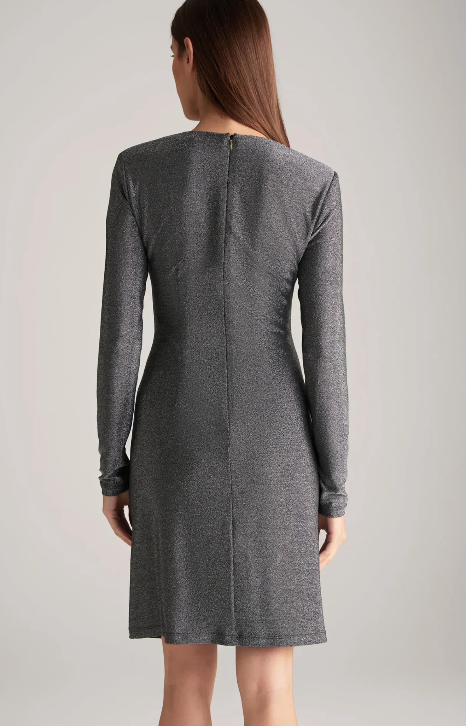 JOOP! Kleider & Röcke|Bekleidung>Lurex-Kleid in Grau-Glitzer