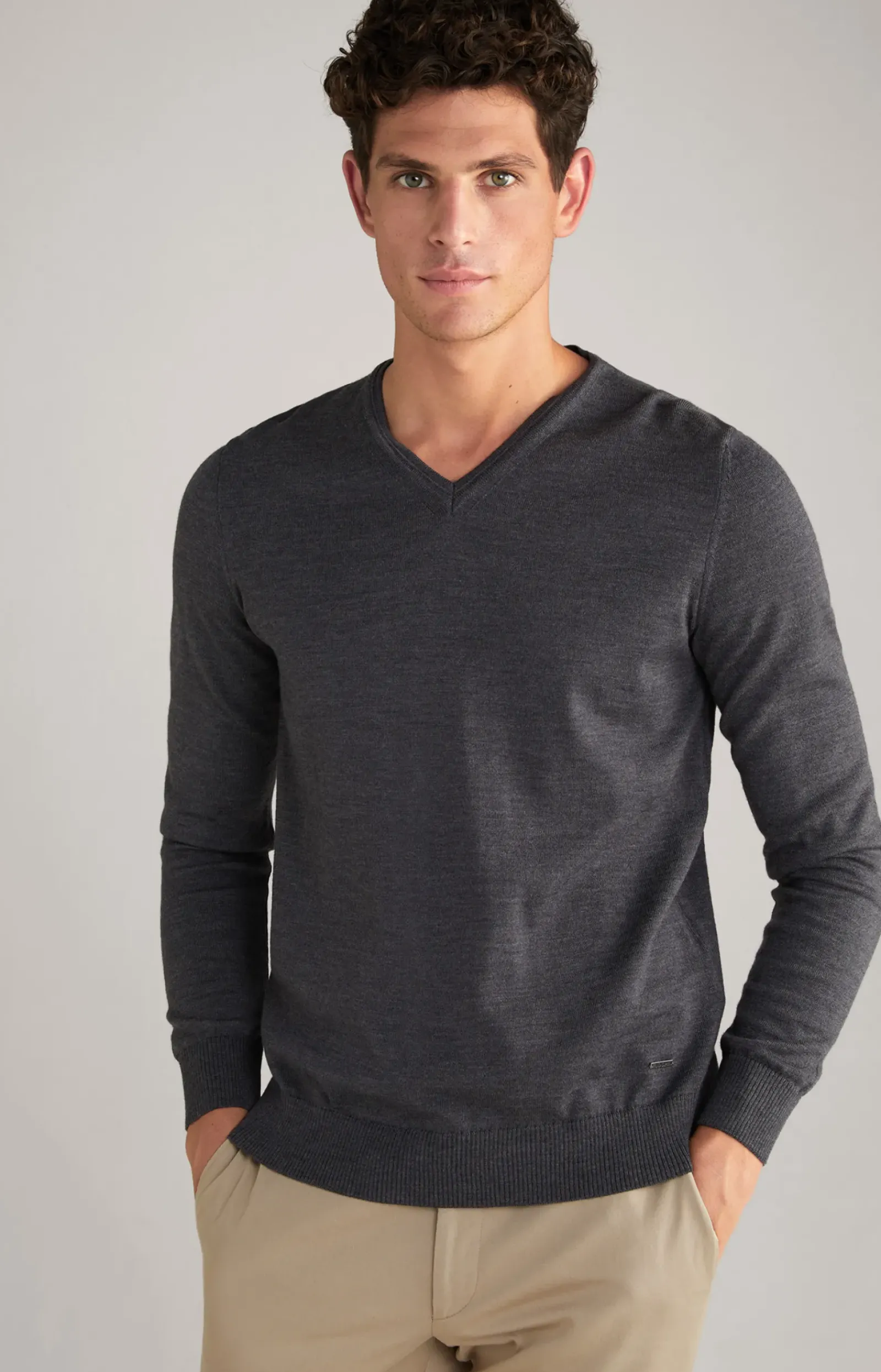 JOOP! Strick>Merinowoll-Pullover Damien in