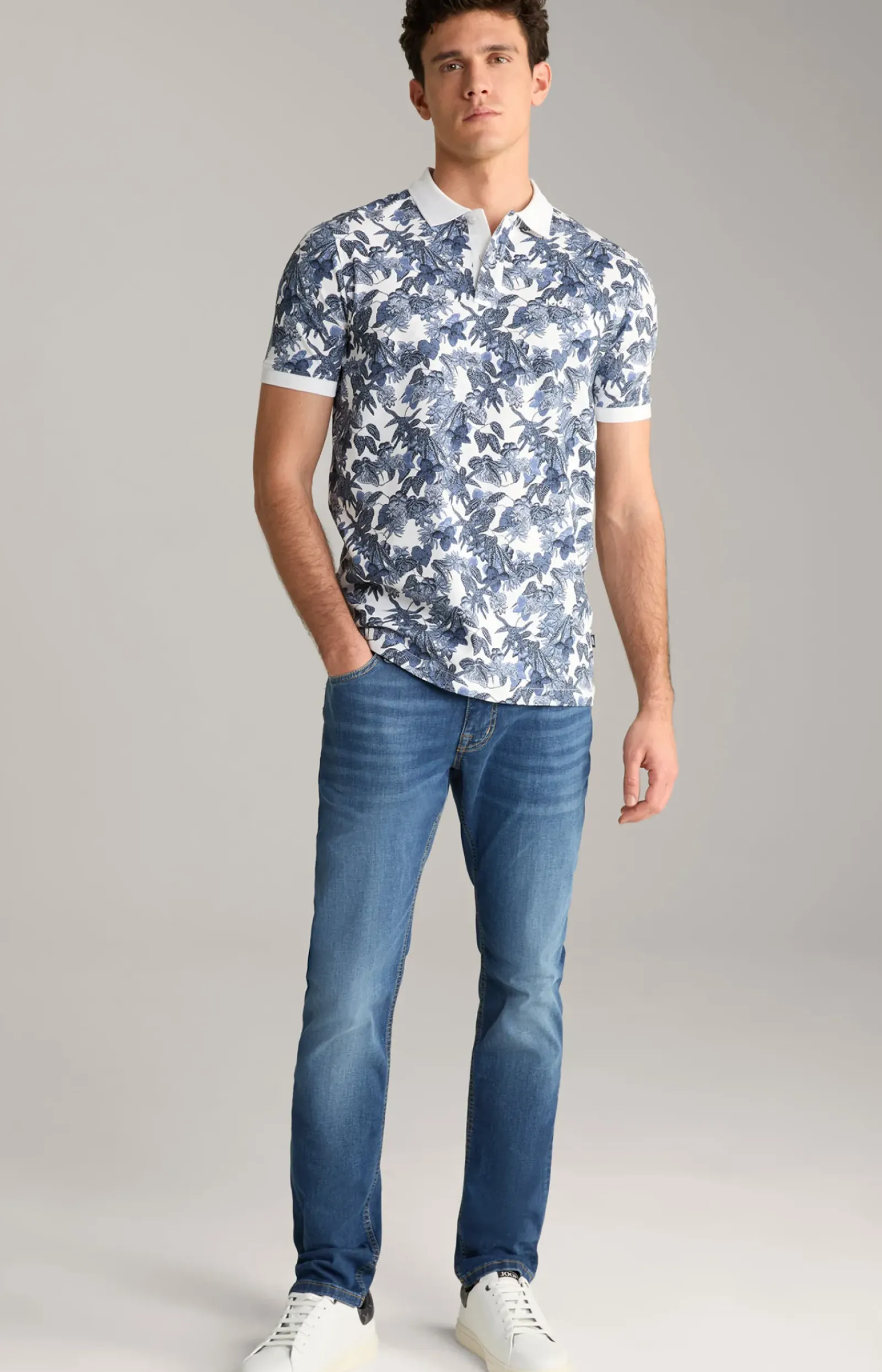JOOP! Poloshirts|Bekleidung>Poloshirt Perez in gemustert