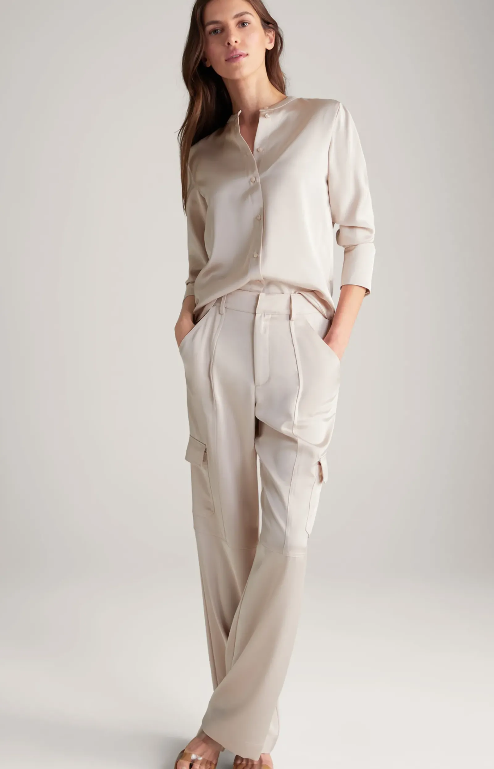 JOOP! Blusen|Bekleidung>Satin-Bluse in