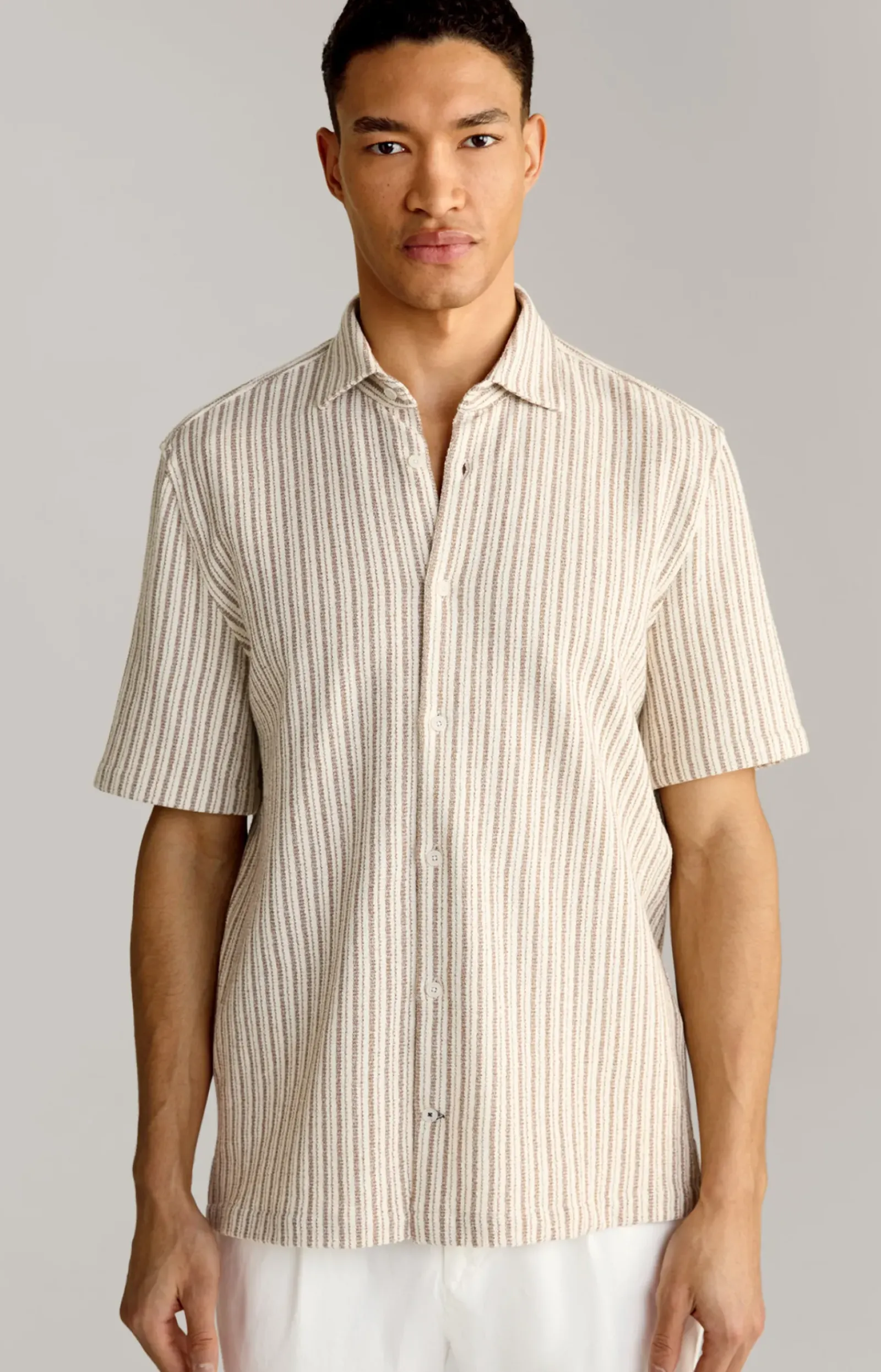 JOOP! Strick|Poloshirts>Strick-Hemd Kawi in gestreift