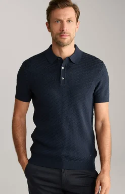 JOOP! Poloshirts|Bekleidung>Strick-Poloshirt Maurice in Navy