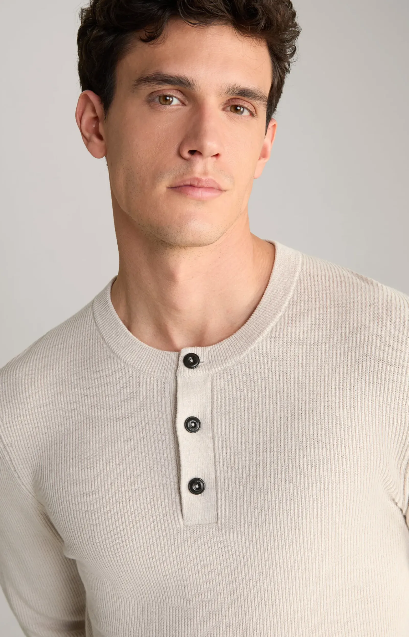 JOOP! Strick|Bekleidung>Strickpullover Henley in