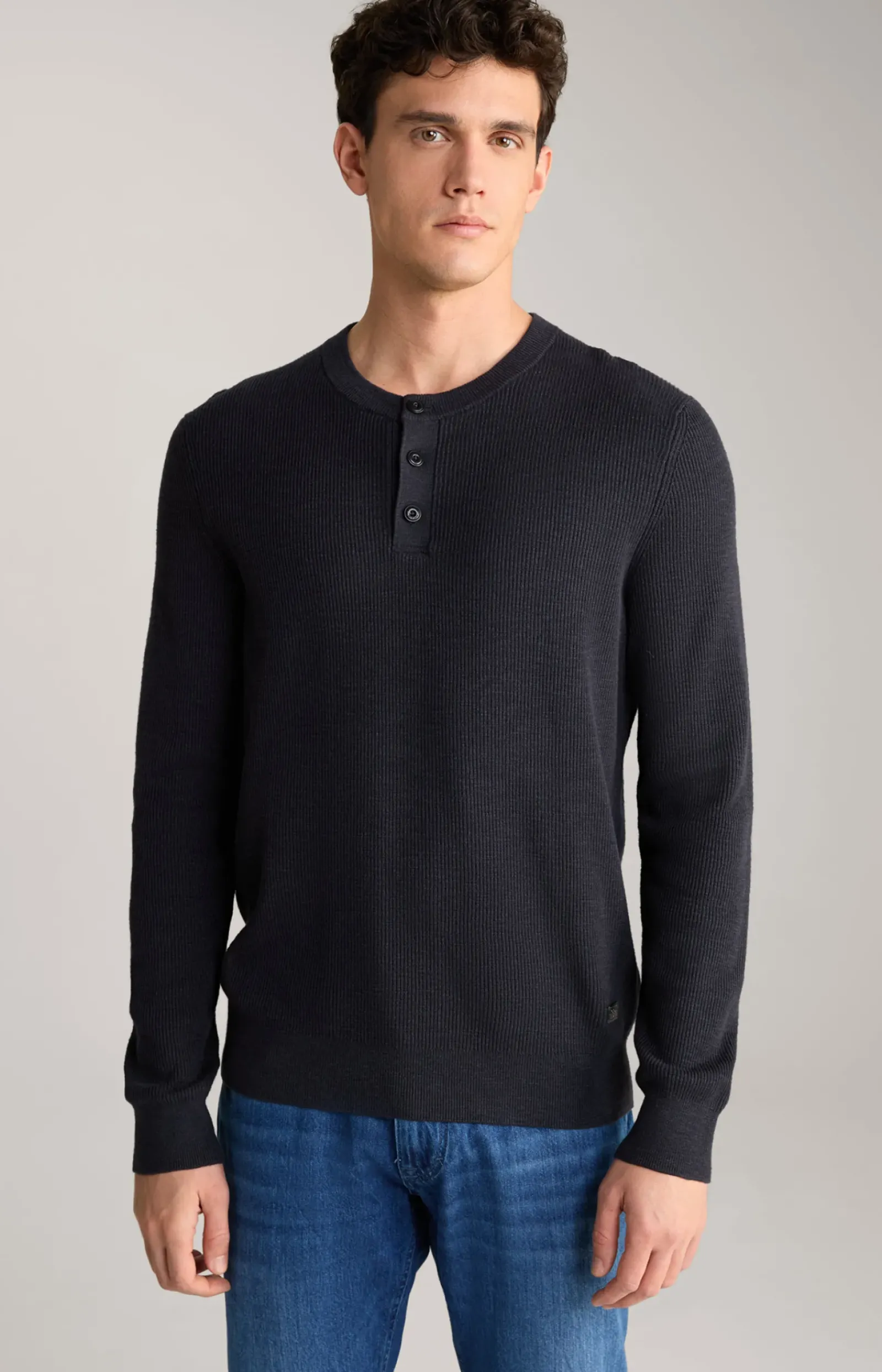 JOOP! Strick|Bekleidung>Strickpullover Henley in