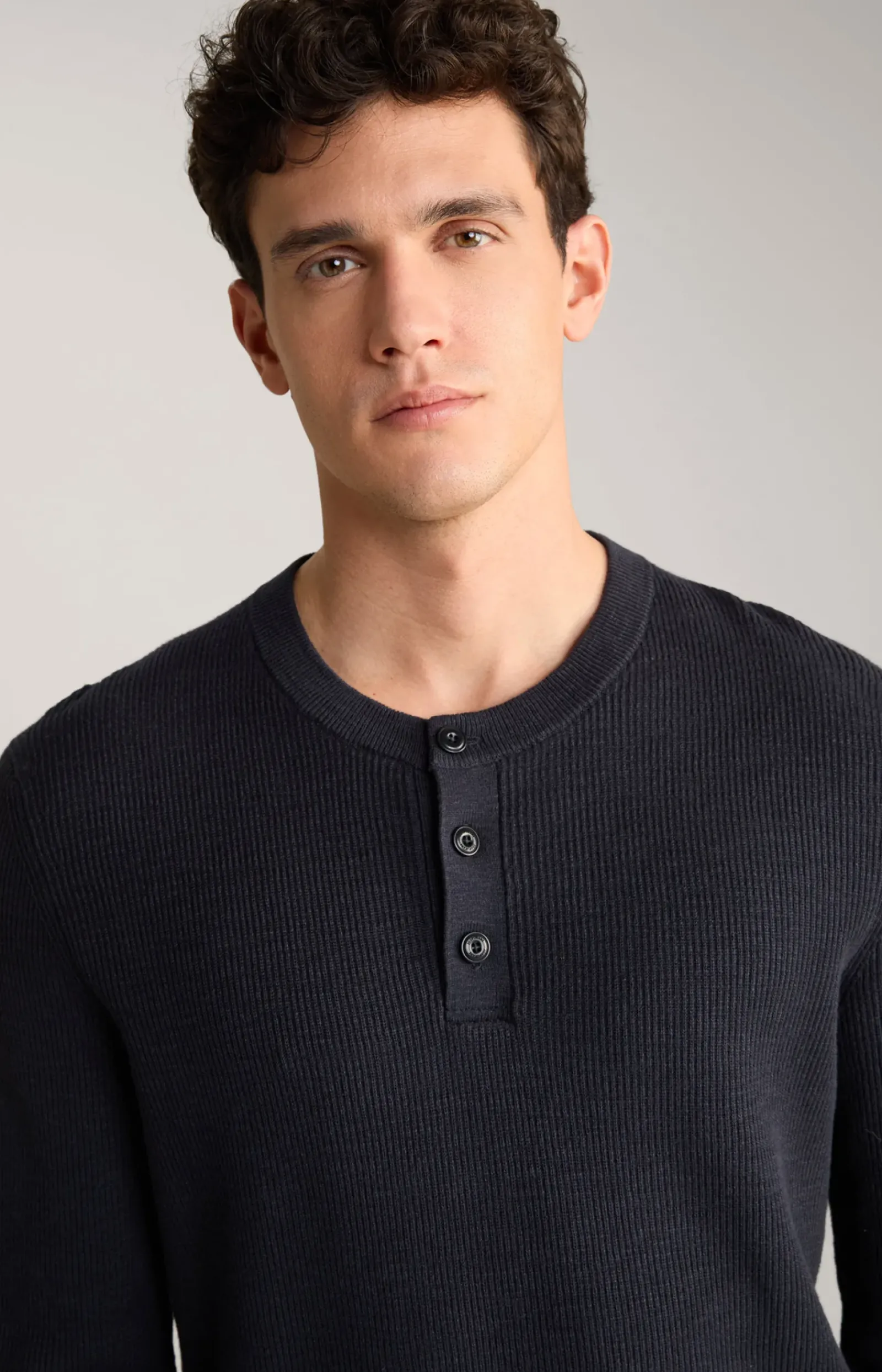 JOOP! Strick|Bekleidung>Strickpullover Henley in