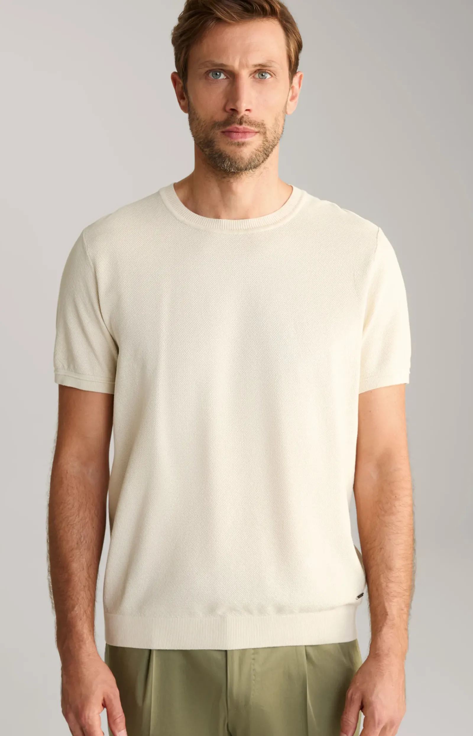 JOOP! T-Shirts&Sweats|Bekleidung>Strick-Shirt Valdrio in Natural