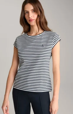 JOOP! Shirts & Sweats|Bekleidung>T-Shirt in Blau/Weiß gestreift