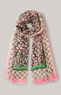 JOOP! Schals & Caps>Tuch in Rosa-Grün gemustert