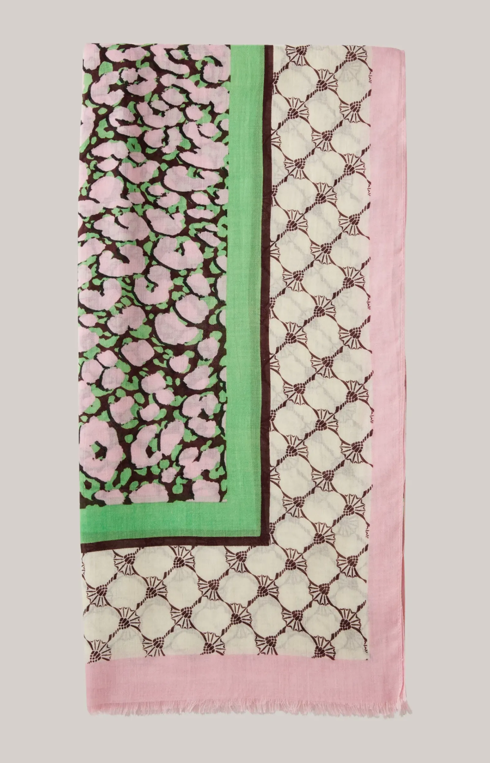 JOOP! Schals & Caps>Tuch in Rosa-Grün gemustert