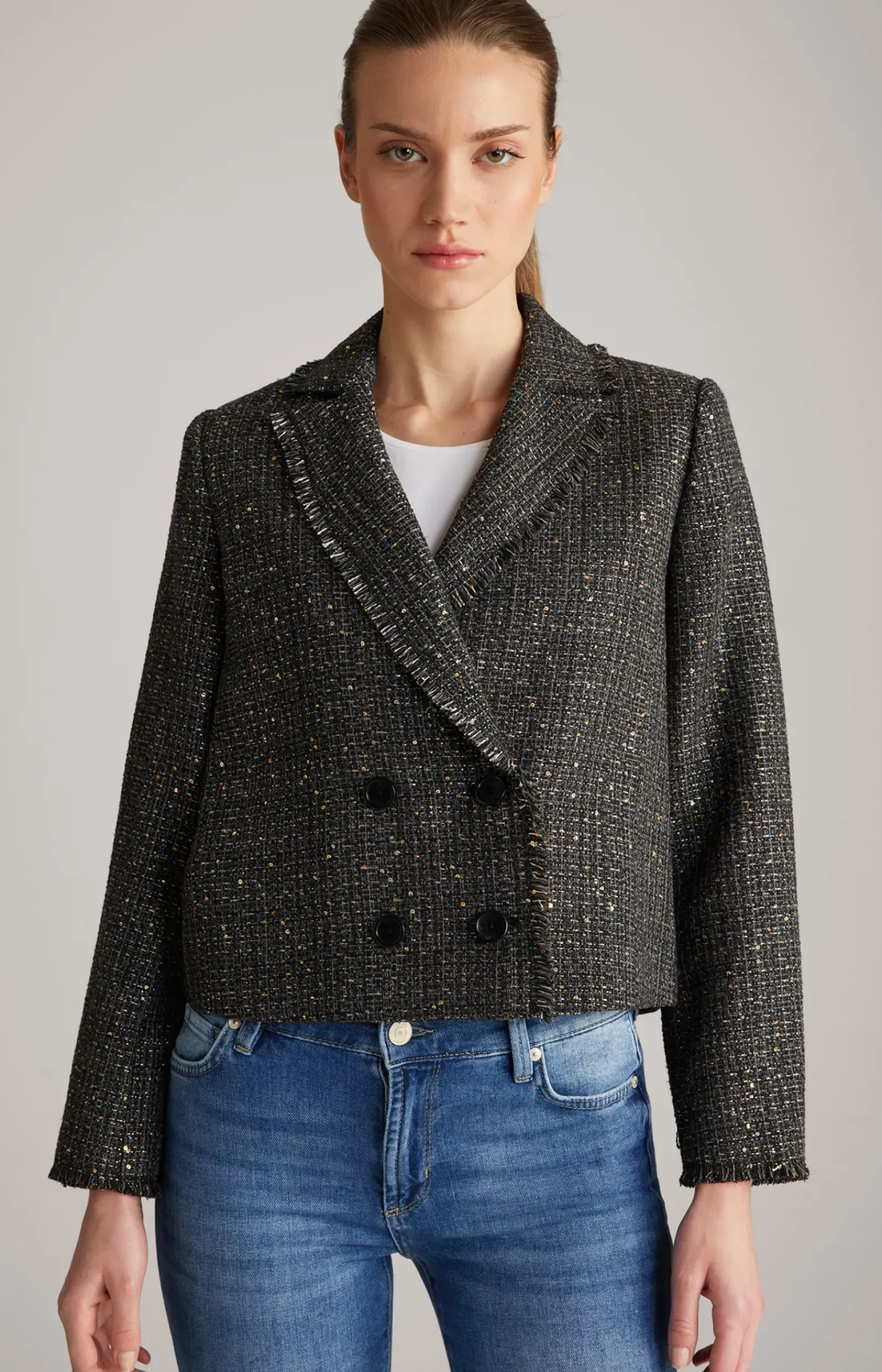JOOP! Blazer|Bekleidung>Tweed-Blazer-Jacke in