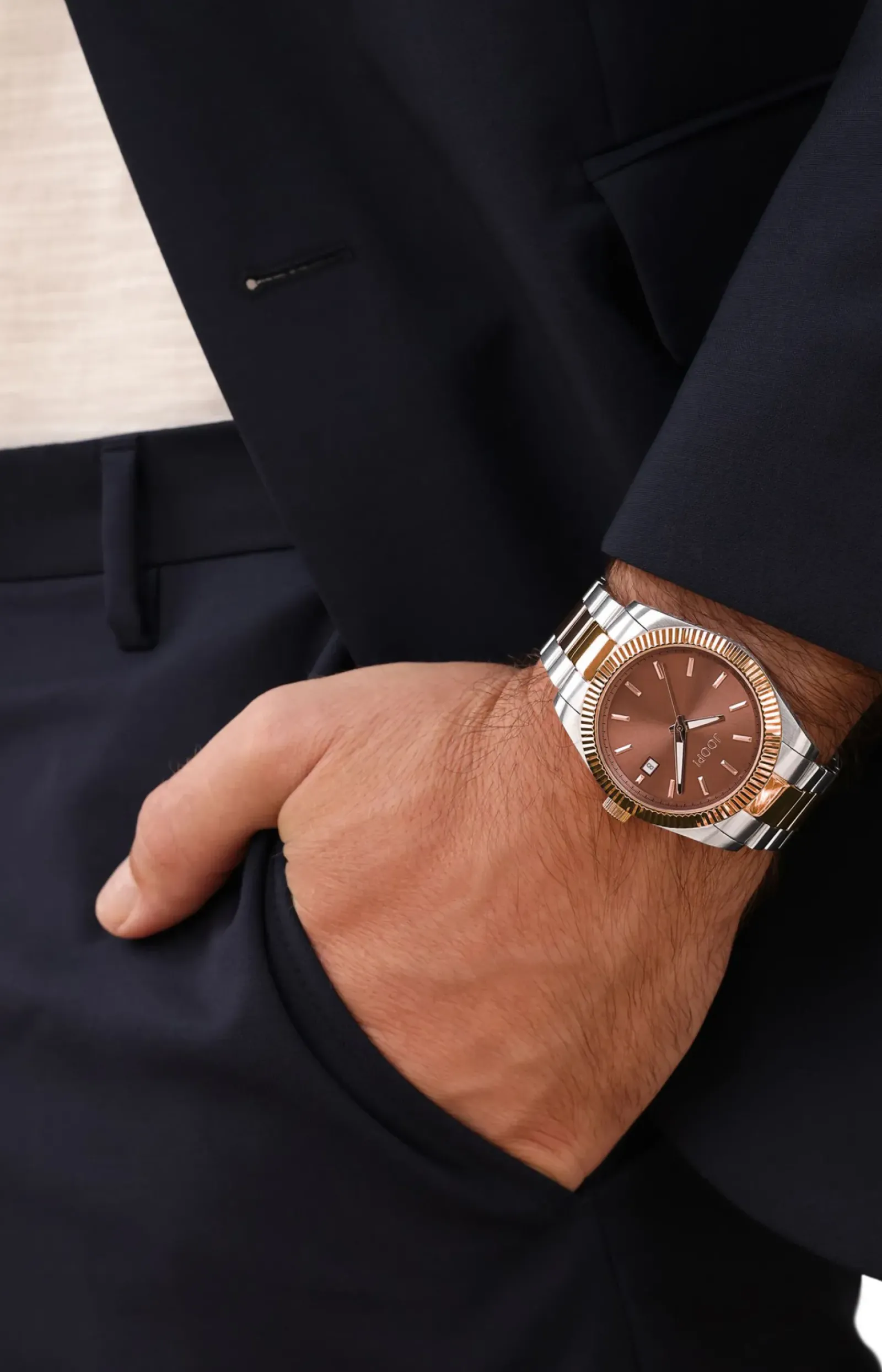 JOOP! Uhren|Schmuck>Unisex-Armbanduhr in Silber/Roségold