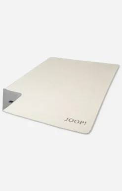 JOOP! Plaids & Decken>Wohndecke MELANGE-DOUBLEFACE in Natur-Silber