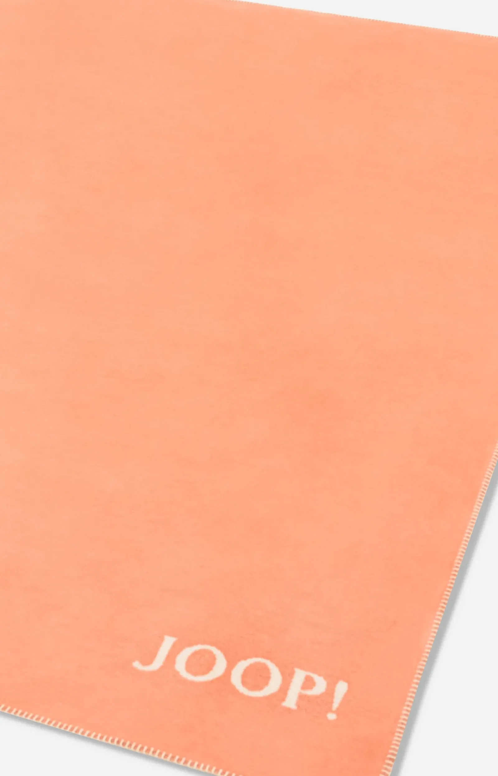JOOP! Plaids & Decken>Wohndecke Uni-Doubleface in Apricot-Sand